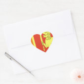 Sticker Cœur sri lanka (Enveloppe)