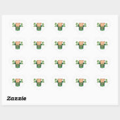 Sticker Cœur St. Patricks Kitty (Feuille)