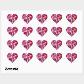 Sticker Cœur Stargazer Lilies (Feuille)