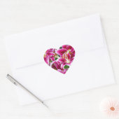 Sticker Cœur Stargazer Lilies (Enveloppe)