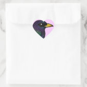 Sticker Cœur Starling européen Birdorable (Sac)