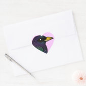 Sticker Cœur Starling européen Birdorable (Enveloppe)