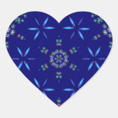 Sticker Cœur Starlit Kaleidoscope (Devant)