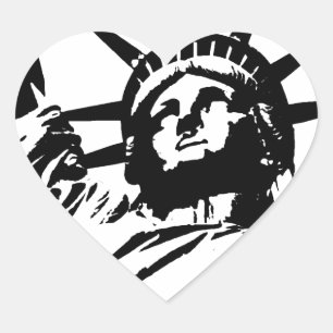 Sticker Cœur Statue de la Liberté