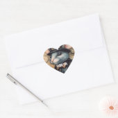 Sticker Cœur Steampunk Souse Capitaine Squeakleton (Enveloppe)