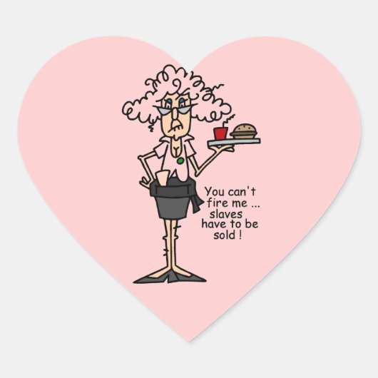 Sticker Cœur Stella Avec Humour D'Attitude (Devant)