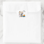 Sticker Cœur Stick Figure Mariage T-shirts et cadeaux lune de m (Sac)