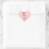 Sticker Cœur Stick simple Figure Nurse Tshirts et cadeaux (Sac)