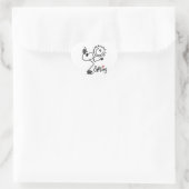 Sticker Cœur Stick simple Figure Patinage de glace T-shirts et (Sac)
