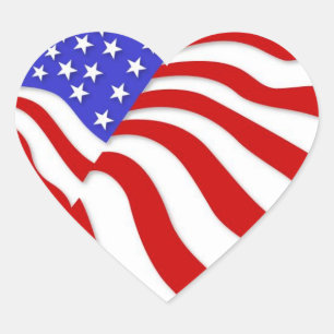 Sticker Cœur Stickers—Drapeau du coeur