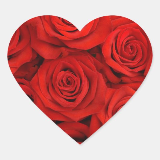 Sticker Cœur Stickers-Roses rouges (Devant)