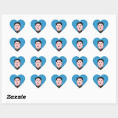 Sticker Cœur Stolid Kim Jong-un (Feuille)
