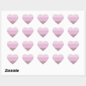 Sticker Cœur Striped ombre (Feuille)