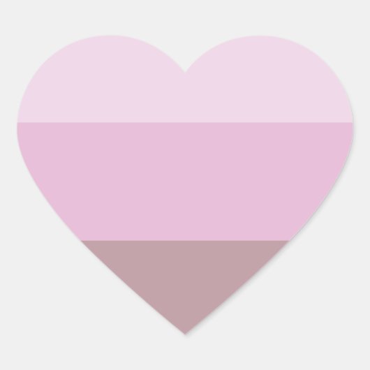 Sticker Cœur Striped ombre (Devant)