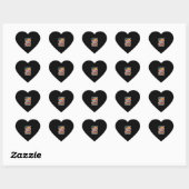 Sticker Cœur Summerween Vibes Halloween Skeleton (Feuille)