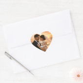Sticker Cœur Sunset Beach Romantic Wedding Vows  (Enveloppe)