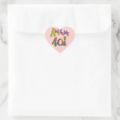 Sticker Cœur Super 40 T-shirts et cadeaux d'anniversaire (Sac)