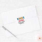 Sticker Cœur Super Maman Pour Toujours  (Enveloppe)