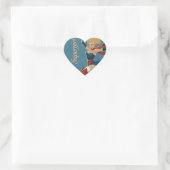 Sticker Cœur Supergirl Bombshell (Sac)