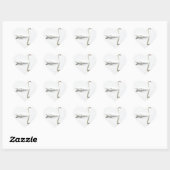 Sticker Cœur Swan (Feuille)