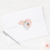 Sticker Cœur Swan Princess (Enveloppe)