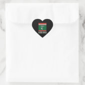 Sticker Cœur Sweat de Noël Lineman Ugly (Sac)
