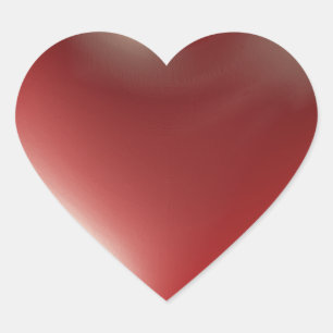 Sticker Cœur Symbole cardiaque à trois dimensions rouge