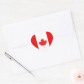 Sticker Cœur Symbole de la feuille d'érable (Enveloppe)