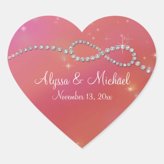 STICKER CŒUR SYMBOLE INFINI SYMBOLE INFINI AMOUR FLANC (Devant)