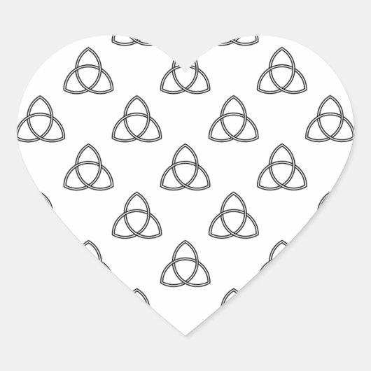 Sticker Cœur Symbole Triquetra Vesica (Devant)