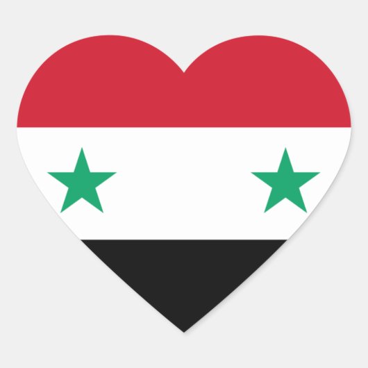 Sticker Cœur syrie (Devant)