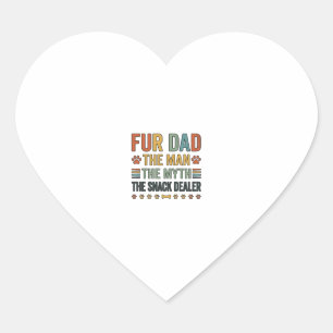 Sticker Cœur T-shirt pour papa vendeur de snacks amateur de chi