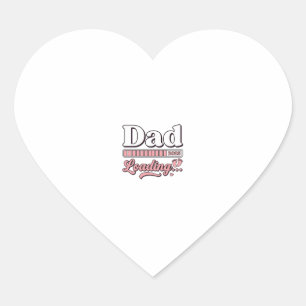 Sticker Cœur T-shirt vintage d'annonce de bébé 2025 Papa en rou