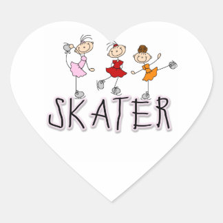 Sticker Cœur T-shirts et cadeaux de patinage