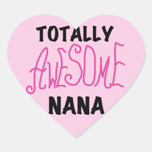 Sticker Cœur T-shirts et cadeaux Nana Pink totalement géniaux