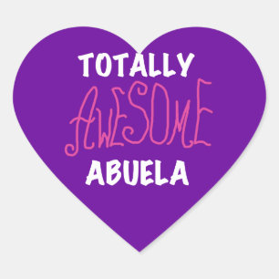 Sticker Cœur T-shirts et cadeaux roses d'Abuela absolument géni