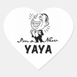 Sticker Cœur T-shirts et cadeaux Yaya Yaya souriants