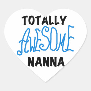 Sticker Cœur T-shirts Nanna Blue et GIfts absolument géniaux