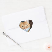 Sticker Cœur Tabby (Enveloppe)