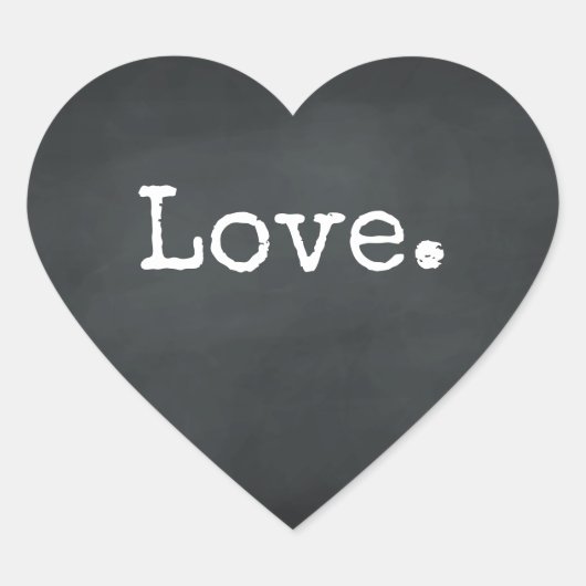 Sticker Cœur Tableau d'amour de Noël (Devant)