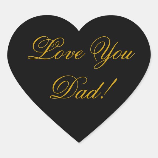 STICKER CŒUR T'AIME PAPA (Devant)