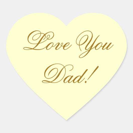 STICKER CŒUR T'AIME PAPA (Devant)