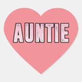 Sticker Cœur Tante (Devant)
