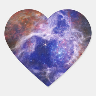 Sticker Cœur Tarantula Nebula   Espace