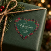 Tartan Rouge Carreaux Forêt Verte Noël Famille