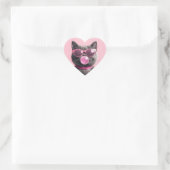 Sticker Cœur Tasse Chat Bubblegum (Sac)