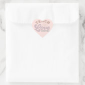 Sticker Cœur Teach Love Inspire (Sac)