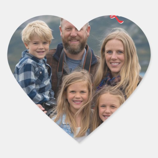 Sticker Cœur télécharger l'image Photo personnalisée Joyeuse Sa (Devant)