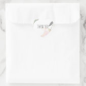 Sticker Cœur Tellement Beau Aquarelle Merci Floral (Sac)