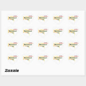 Sticker Cœur Tendances humaines Word Art Version 1 (Feuille)